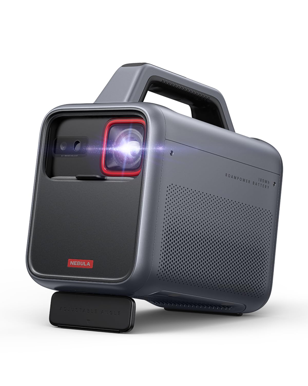 NEBULA Mars 3 Outdoor Portable Projector, 1000 ANSI Lumens, AI-Powered Image, Built-In Battery with 5 Hour Playtime, Android TV, 200 Inch Home Theater, for Backyard, Office and Business, and Camping