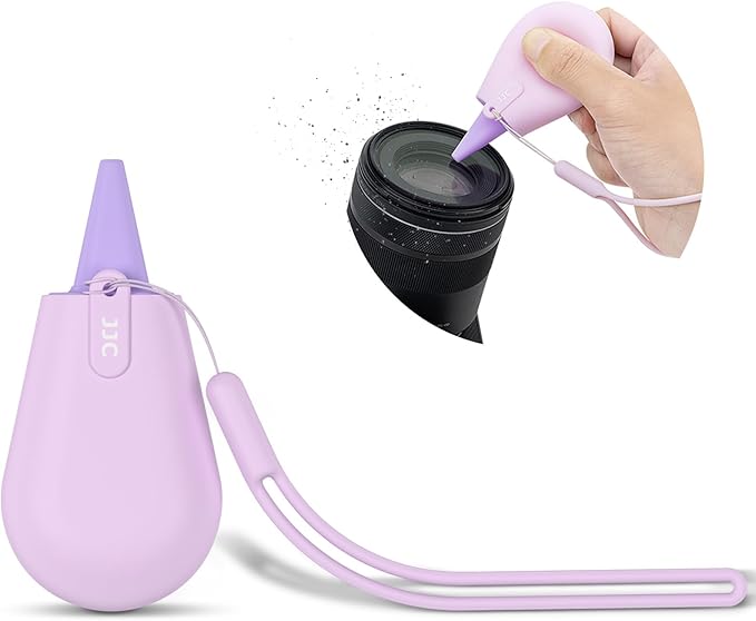 JJC Pocket-Sized Silicone Camera Dust Blower Lens Air Blower, Small Camera Lens
