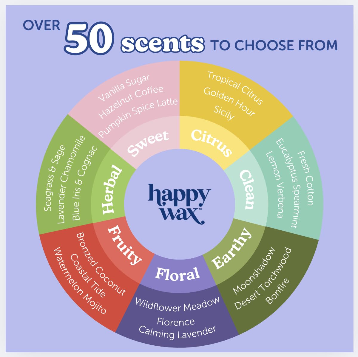 Happy Wax Opalescent Glass Storage Container Wax Jars for Scented Soy Wax Melts - 3 Pack