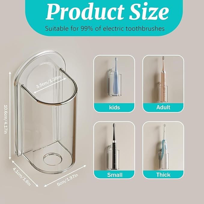 4 Pack Electric Toothbrush Holders