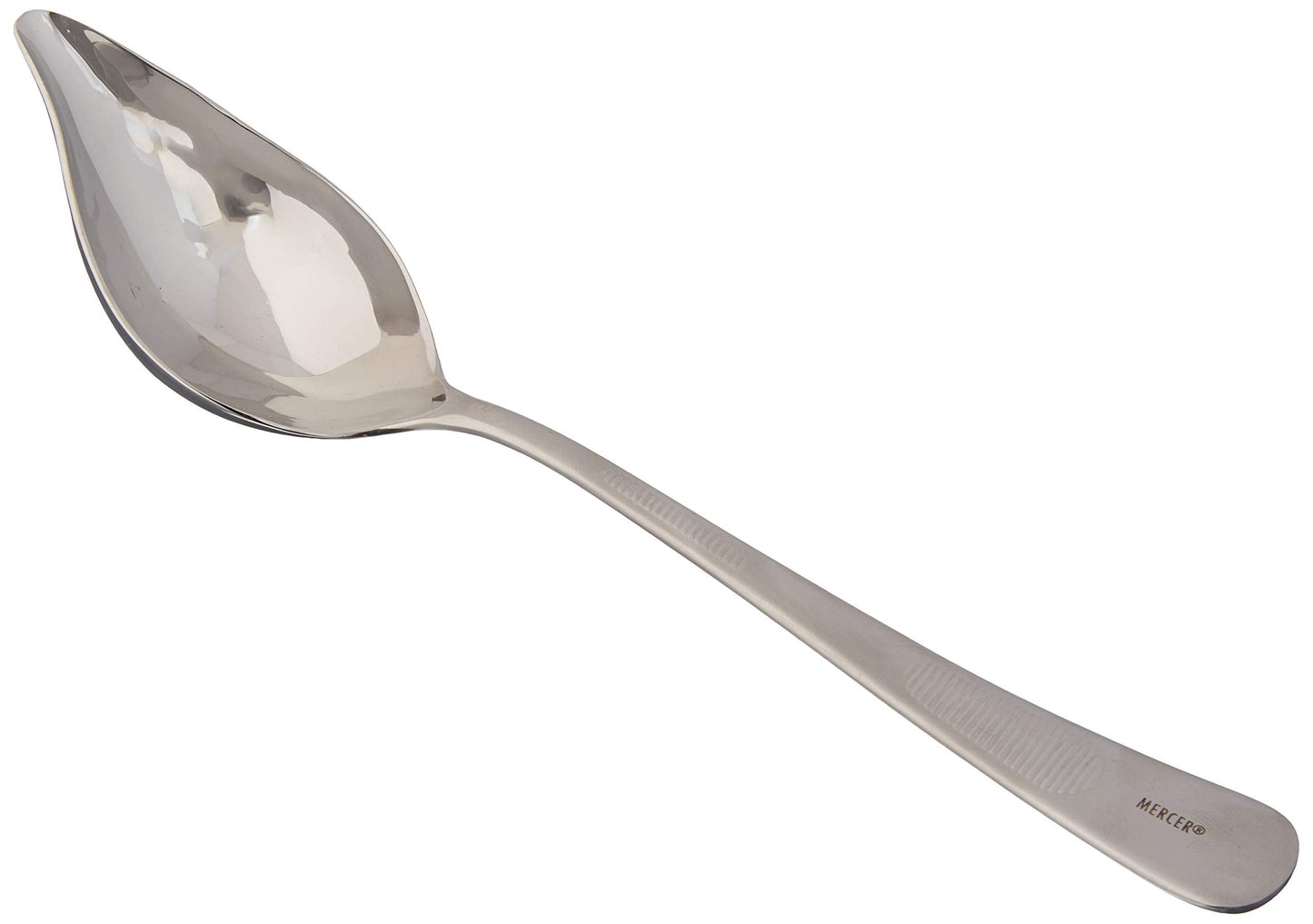 Mercer Culinary 18-8 Stainless Steel Saucier Spoon with Tapered Spout, 8-1/2 Inch,Silver