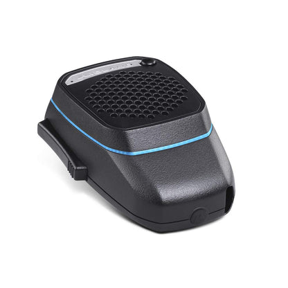 Midland - Microphone Wireless, Bluetooth Microphone Dual Mike for CB Radio & Hands-Free Truck/Car/Camper, Analog & Digital, 3W Super Bass Speaker, DSP, Mounting Support, Light Ring, USB Charging Cable
