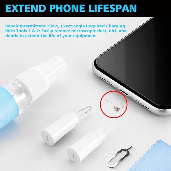 Phone Cleaning Kit, Cell Phone Cleaning Repair and Recovery Phone Charging Port