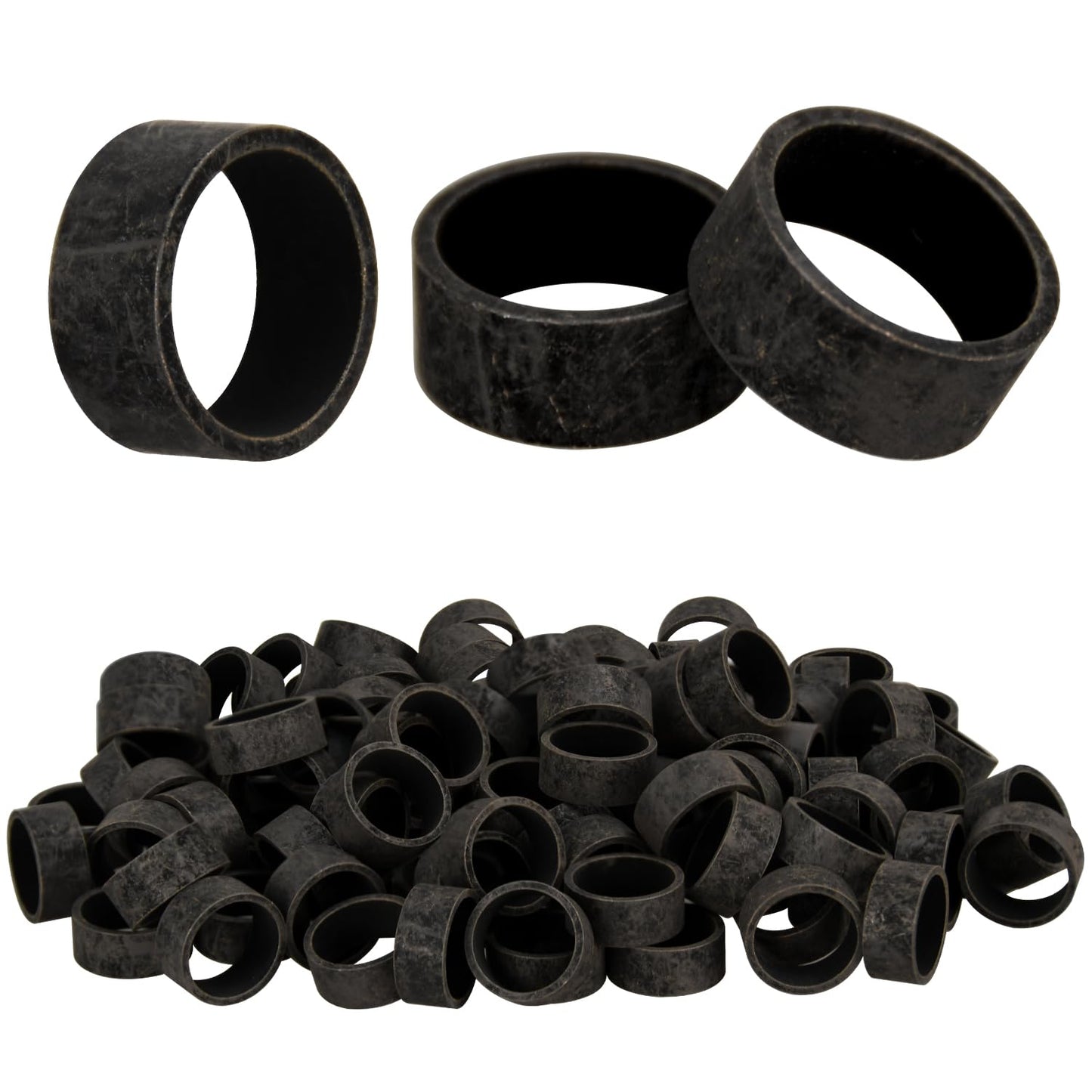 100 Pack 1/2" PEX Copper Crimp Rings, for Pex Pipe Connection (1/2", 100 Pack)