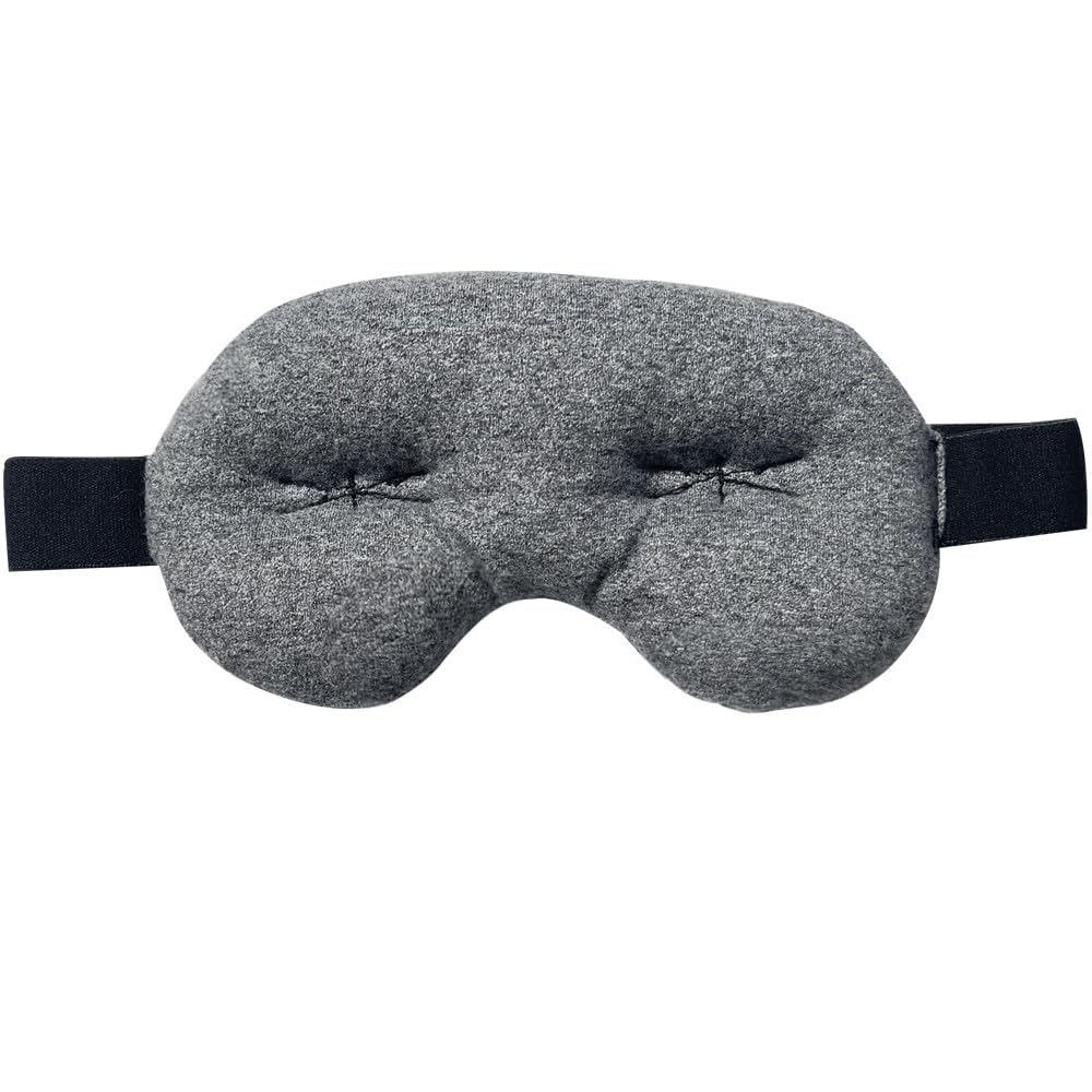 Brownmed IMAK Eye Pillow - Sleep Mask with ErgoBeads for Pain Relief - Cooling & Relaxing Sleep Aid - Black