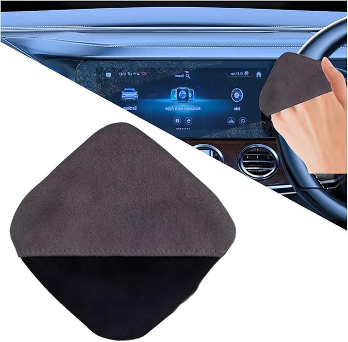 Square Car Touch Screen Cleaner Cloth, Microfiber Cleaning Pad Car Cleaning