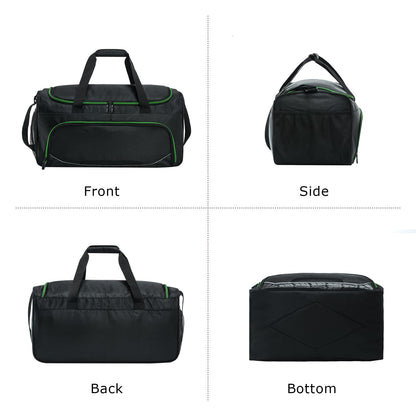 Gym Bag for Men - 55L Black Durable Large Duffle Bag for Travel, Workout, Fitness & Sport
