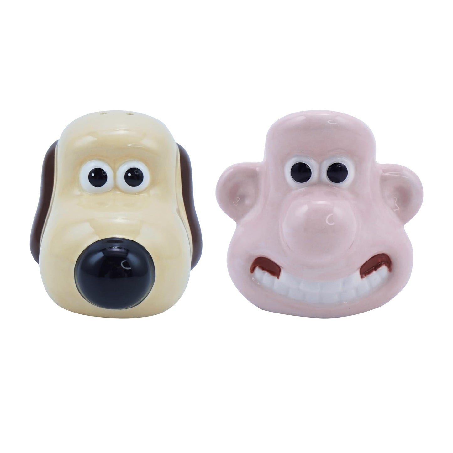 Wallace and Gromit Salt and Pepper Shakers - Wallace and Gromit Merchandise - Novelty Salt and Pepper Sets