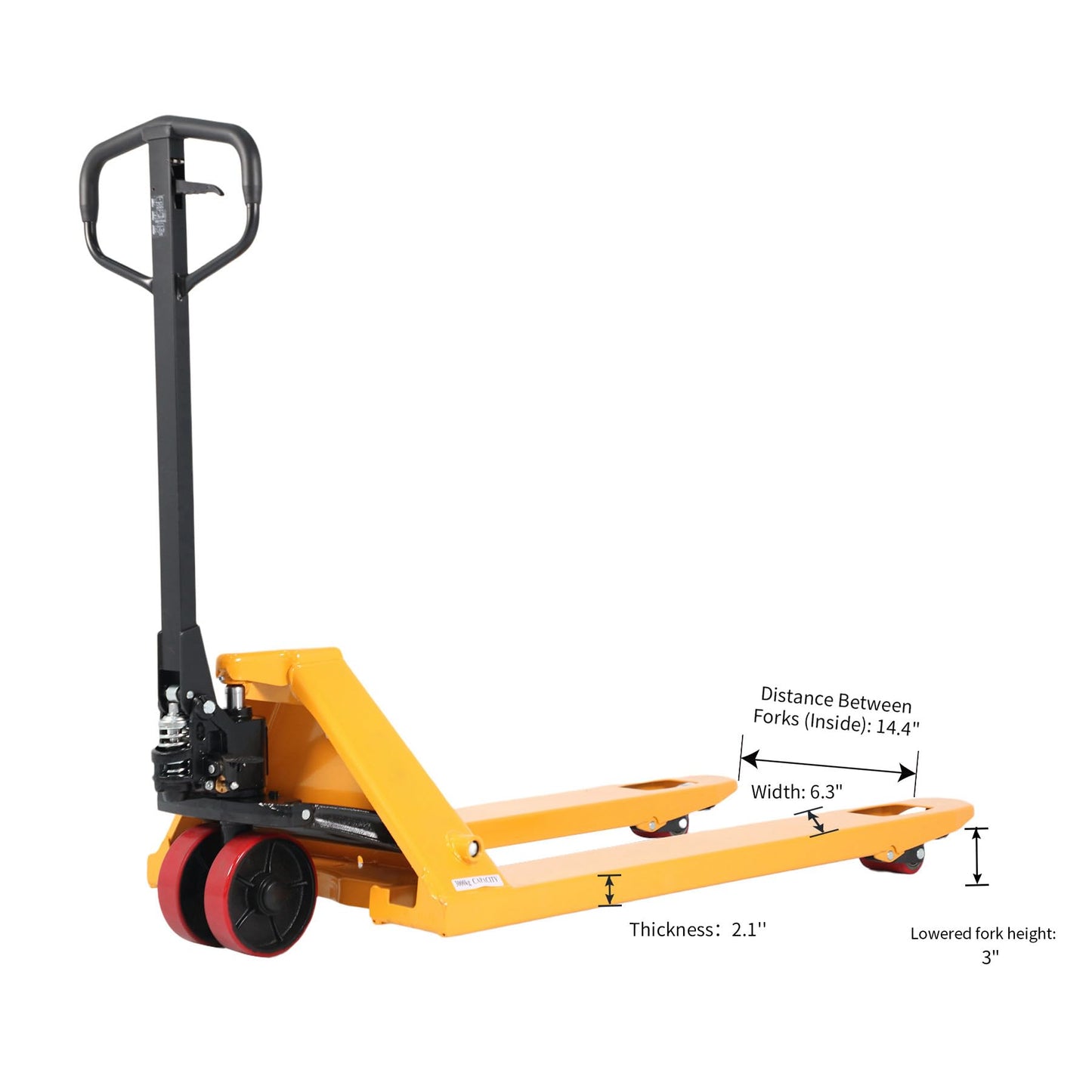 APOLLOLIFT Pallet Truck, Manual Pallet Jack 6600-Lb. Capacity 27" W x 48" L Forks Standard Duty Hand Pallet Jack Trucks for Warehouse