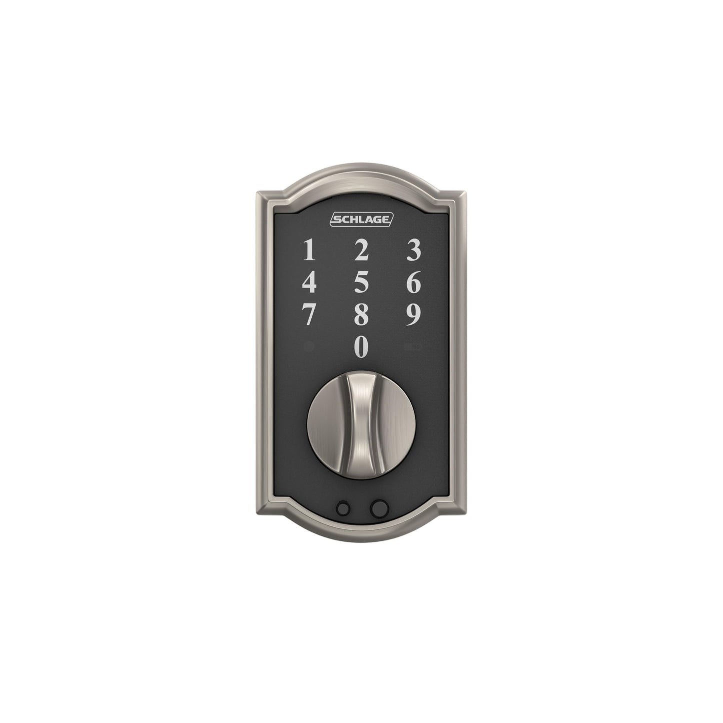 SCHLAGE BE375 CEN 622 Touch Keyless Touchscreen Electronic Deadbolt Lock, Matte Black
