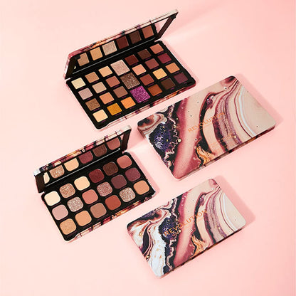 Revolution Beauty, Forever Flawless Eyeshadow Palette, 18 Pigmented Shades, Nude & Warm Pressed Powder Mattes, Shimmers, Glitters, Allure, 15 X 0.04 Oz.