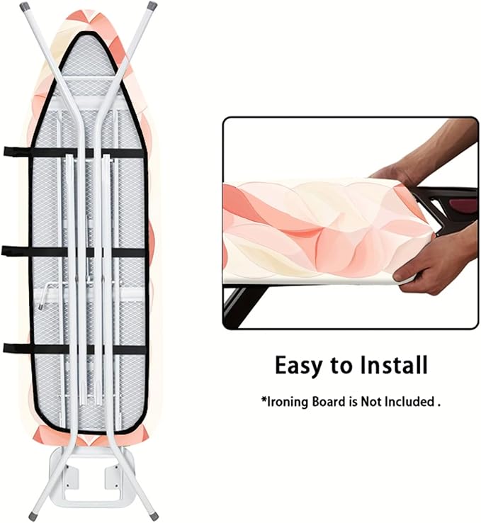 Nuxovilar Soft Gradient Leaf Motifs Ironing Board Cover, This Cover Fits Most