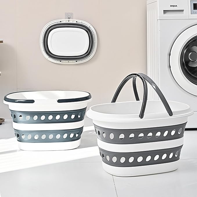 Compact Collapsible Laundry Basket, Small Size Pop-Up Hamper Perfect