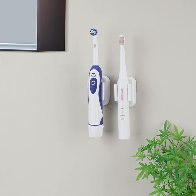 2 PCS Toothbrush Holder Wall Mounted