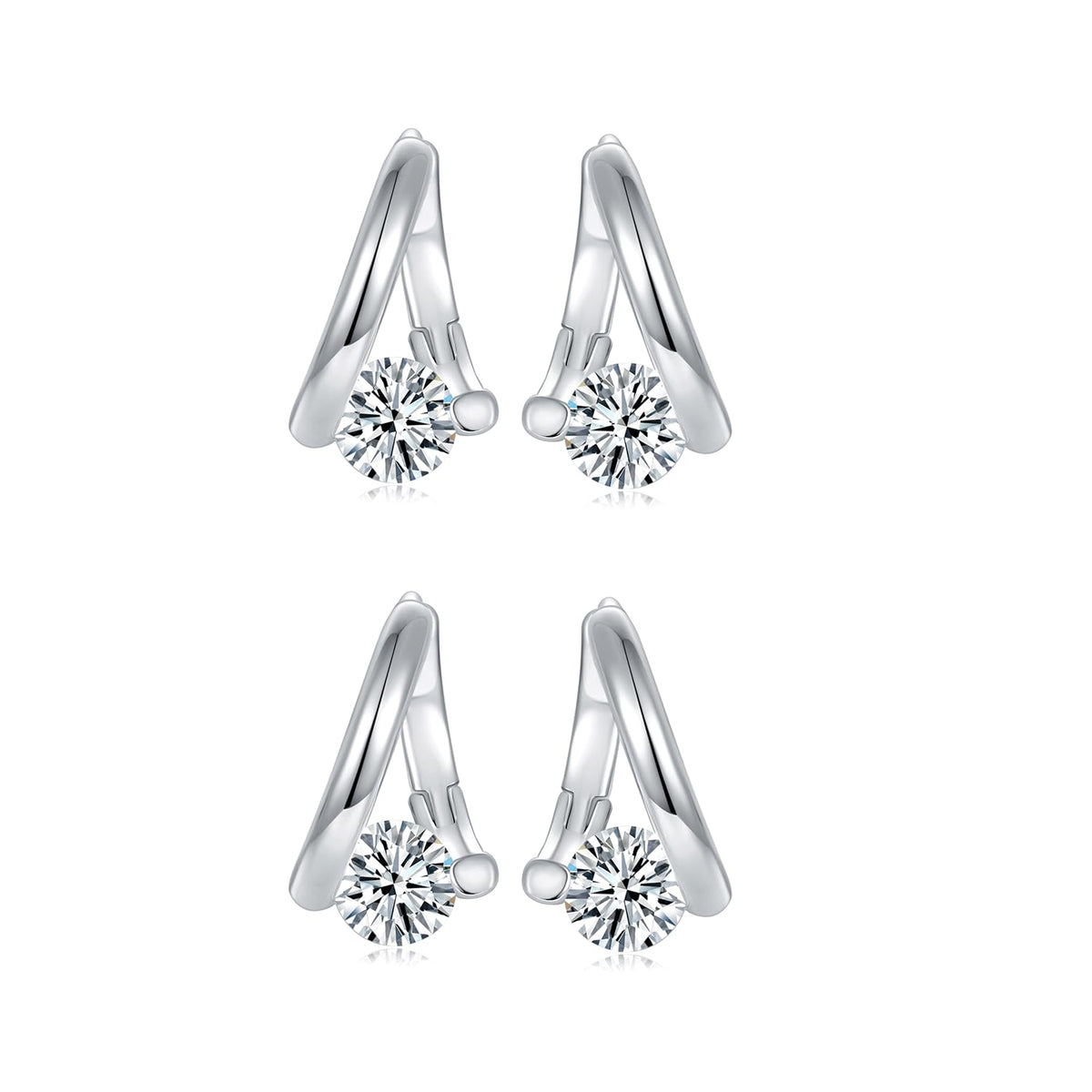 Lymphvity Earrings for Women Halolux Lymphvity Germanium Earring Atheniz Lymphatic Earring Lymphatic Drainage Earrings (Silver)