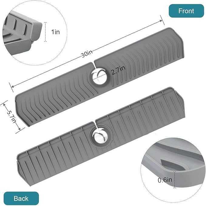 Large Size Kitchen Sink Splash Guard