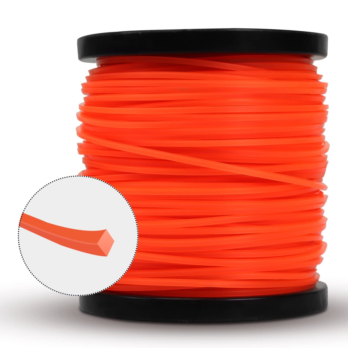 Viabrico String Strimmer Line Heavy Duty 2.4mm, strimmer Wire for Petrol strimmer, 2.4mm-100M-1.7lb-Spool