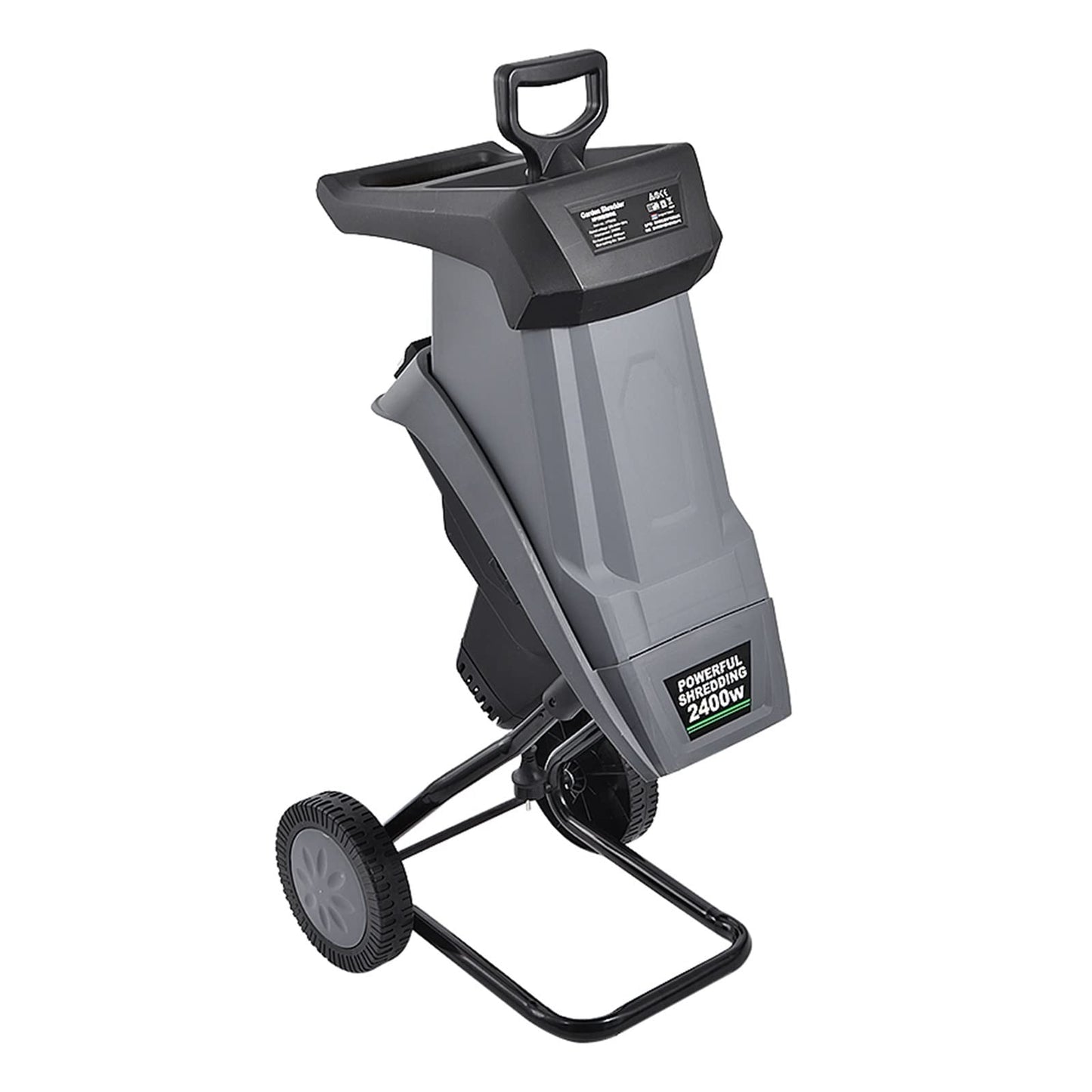 HT6533 Powerful Wood Chipper Branch Crusher Electric Breaking Machine 2400W Tree Branch Crushing Machine Garden Tool With Efficiency And Precision(With 10M Power cord)