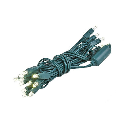 Novelty Lights 8.5 Foot 20 Light Mini LED Crafting Lights, Warm White LEDs on Green Wire, 24 Inch Lead, Non-Connectable Short Fairy Light String for Art Projects, Bottle Lights, Crafts