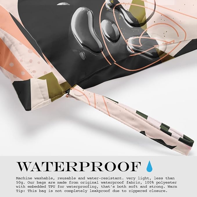 Wet Dry Bag for Swimsuit, Dirty Yoga Gym Clothes, Makeup Bag, Waterproof