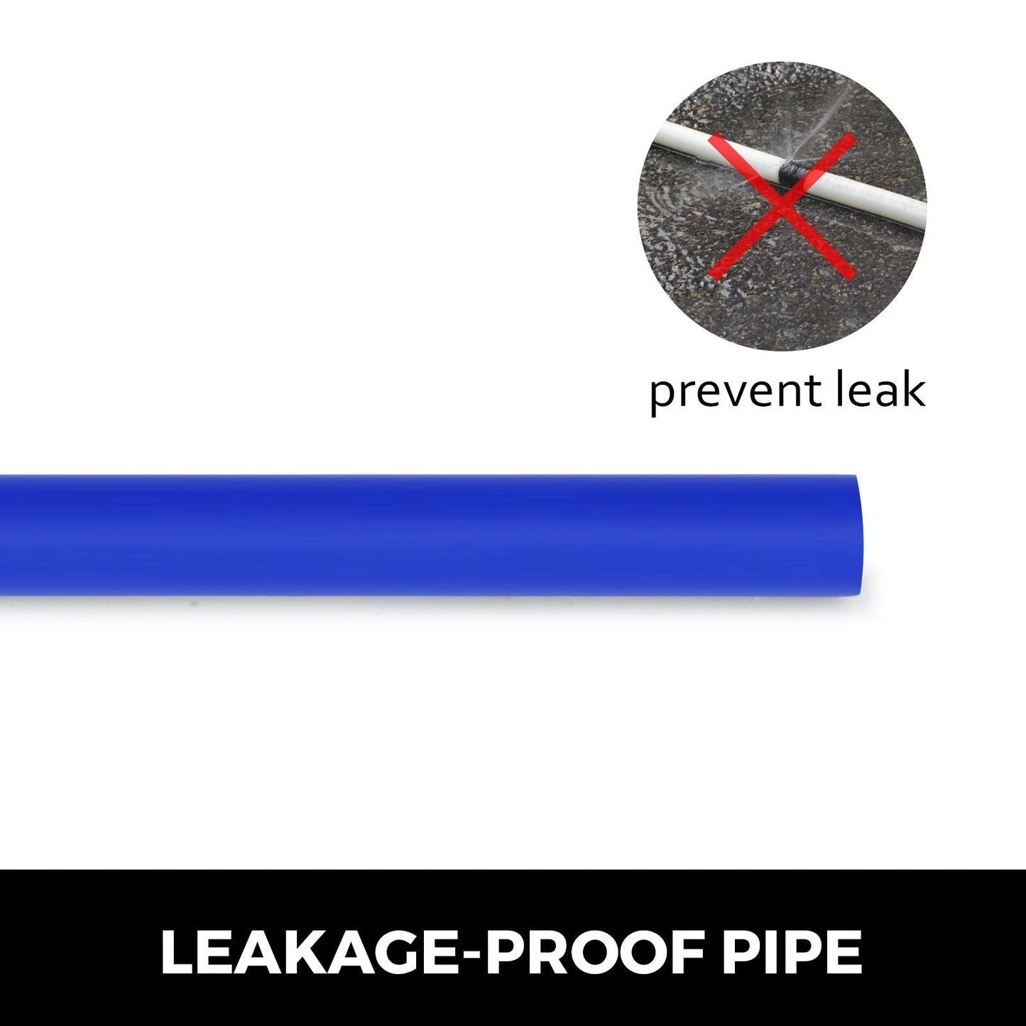 VEVOR Oxygen Non-Barrier PEX Tubing 500 Ft Blue 3/4 Inch PEX Pipe Radiant Heat Floor EVOH Pex-B Heat Durable Plumbing Flexible for Residential Commercial Heating Plumbing