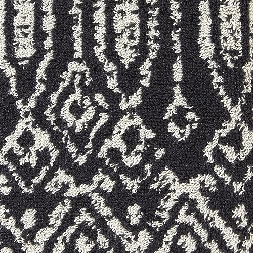 SKL Home Nador Hand Towel, 2-Pack, Black