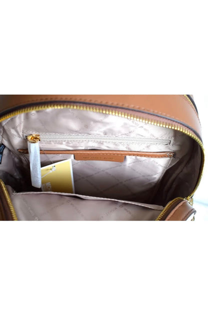 Michael Kors Jaycee Travel Bag Rucksack Size NS White/Brown, vanilla