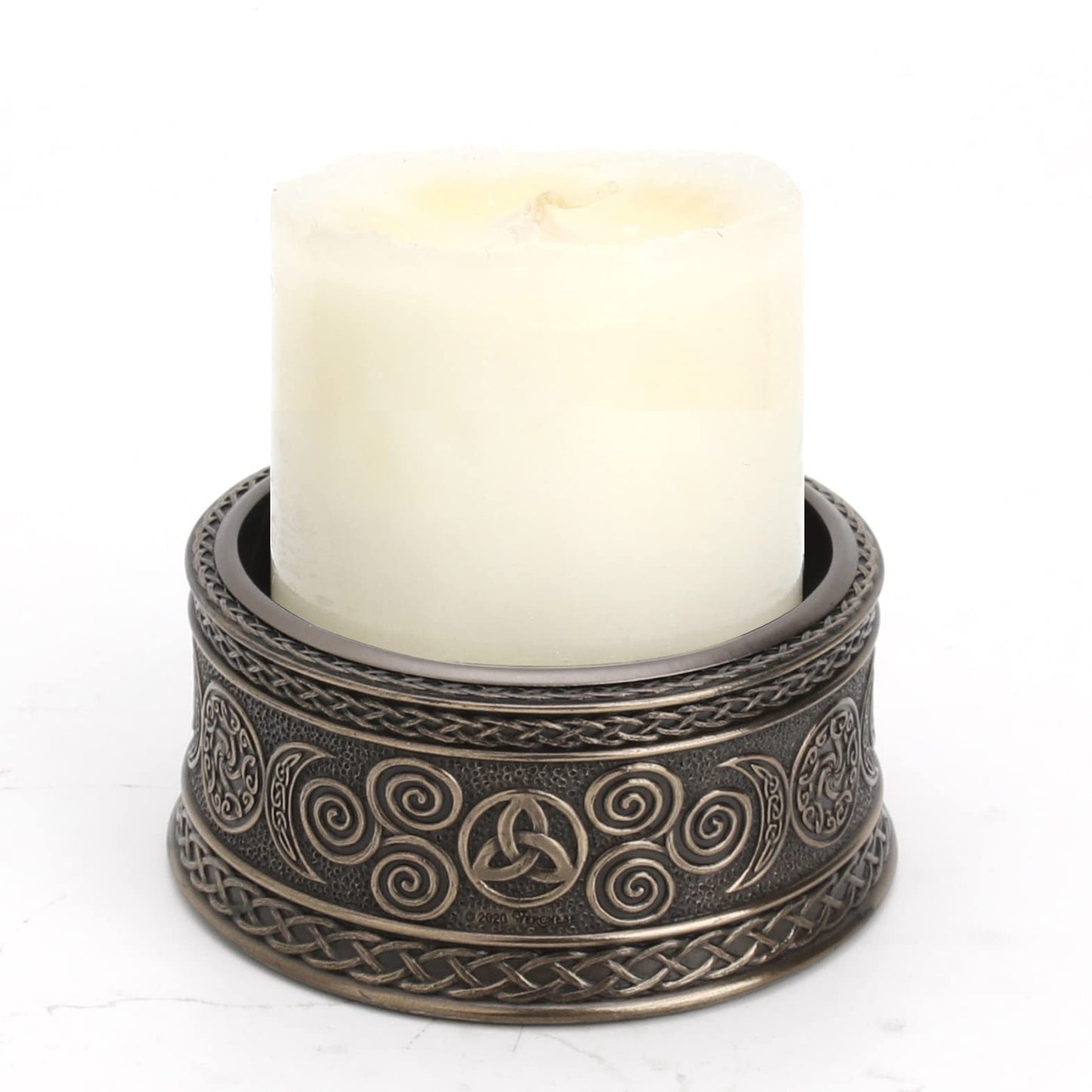 Veronese Design 2 3/8" Tall Celtic Knot Triple Moon Goddess Sigil Votive Candle Holder