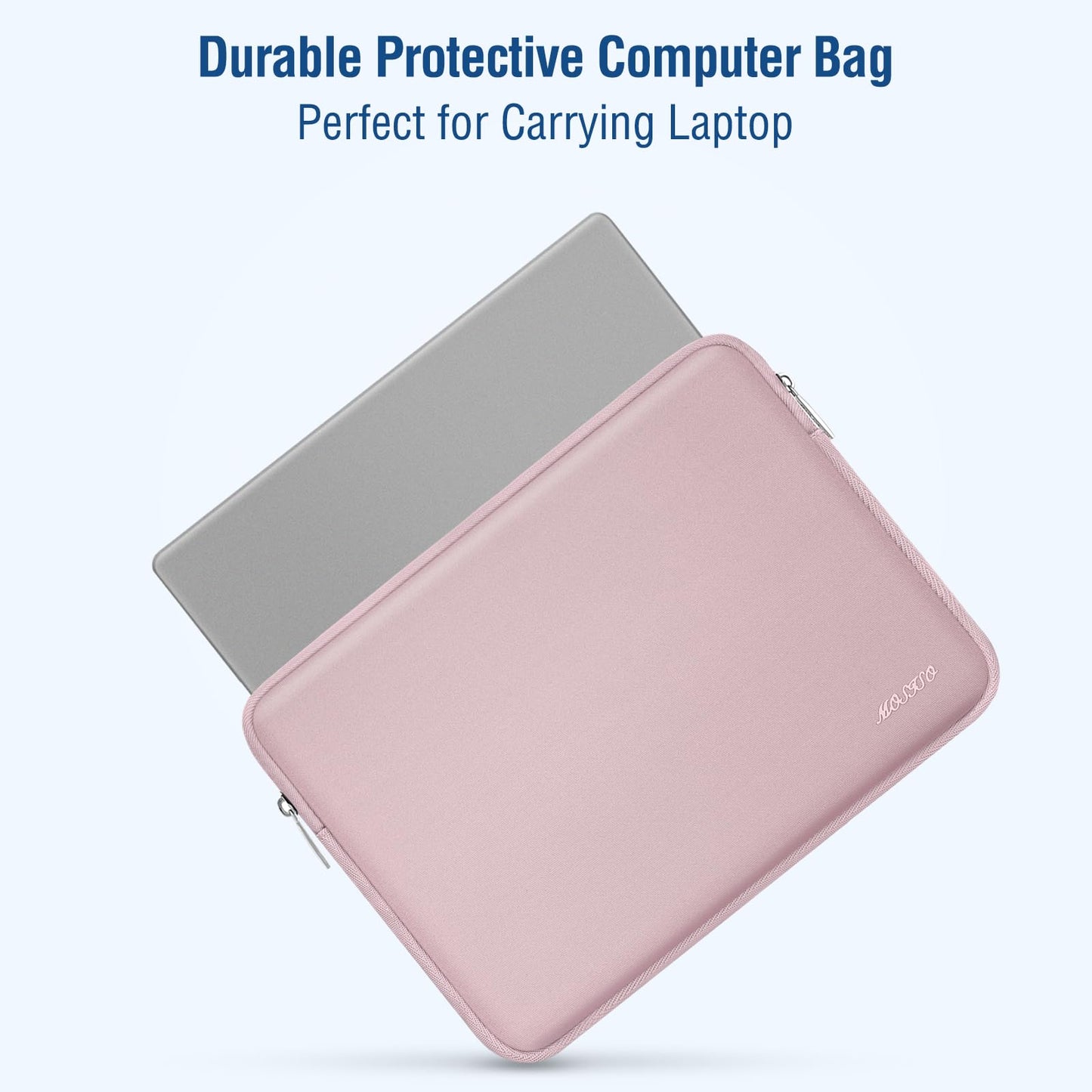 MOSISO Laptop Case 13 inch, 13 inch Laptop Sleeve Bag Compatible with MacBook Air M4 M3 M2 M1 2025-2018 / Pro 13 M2 M1 2025-2016, Neoprene Computer Sleeve Bag with Small Case, Baby Pink