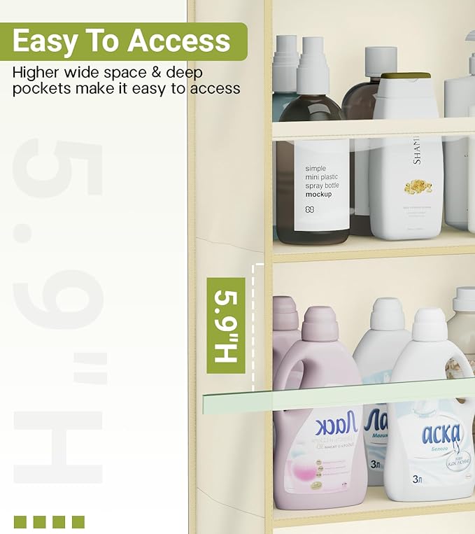AOODA 2 Pack Over the Door Organizer, Large Capacity Closet Door Hanging