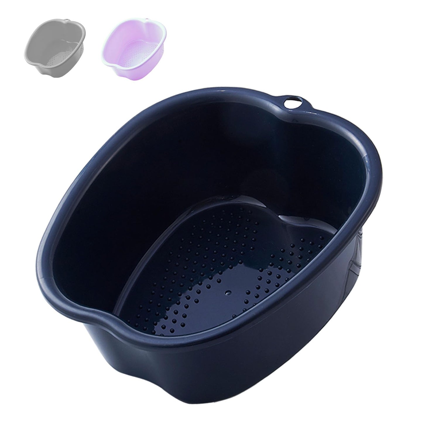 AXLOFO® Foot Soaking Tub Large Size Foot Basin, Feet Soaking Tub with Massage Acupoint, Pedicure Feet Soak Basin Plastic Bucket for Women and Men (Black)