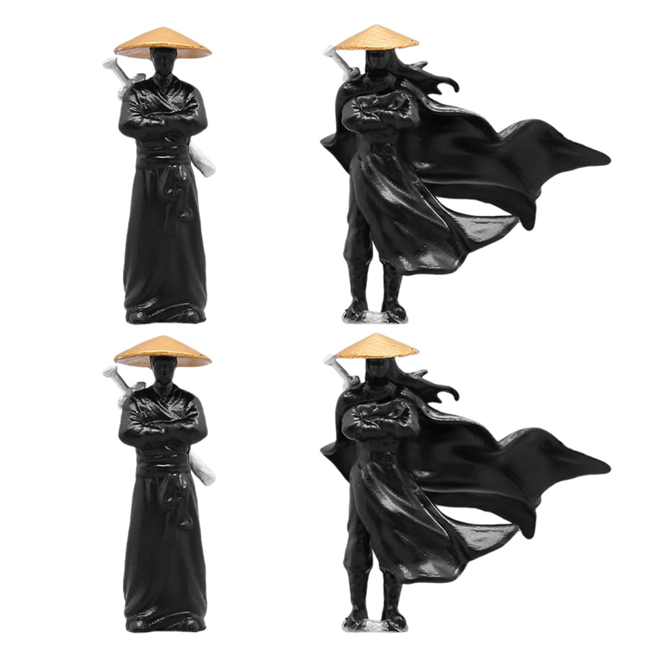 HOLIDYOYO Xiake Small Ornaments Miniature Decorations Resin Ancient Chinese Figurines Micro Landscape Bonsai Decor 1.97 Inch Garden Sculptures
