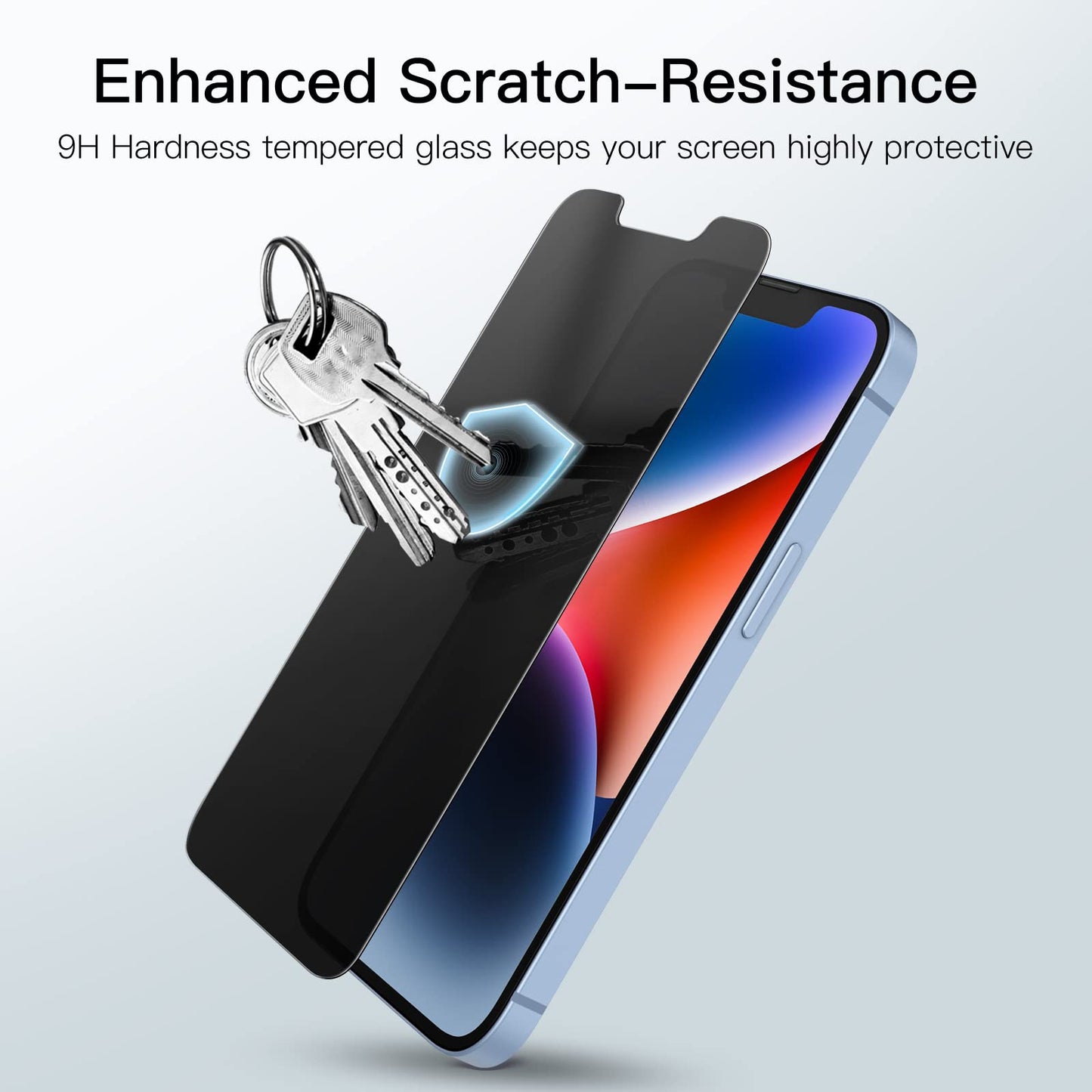JETech Privacy Screen Protector for iPhone 11 and iPhone XR 6.1-Inch, Anti Spy Tempered Glass Film, 2-Pack