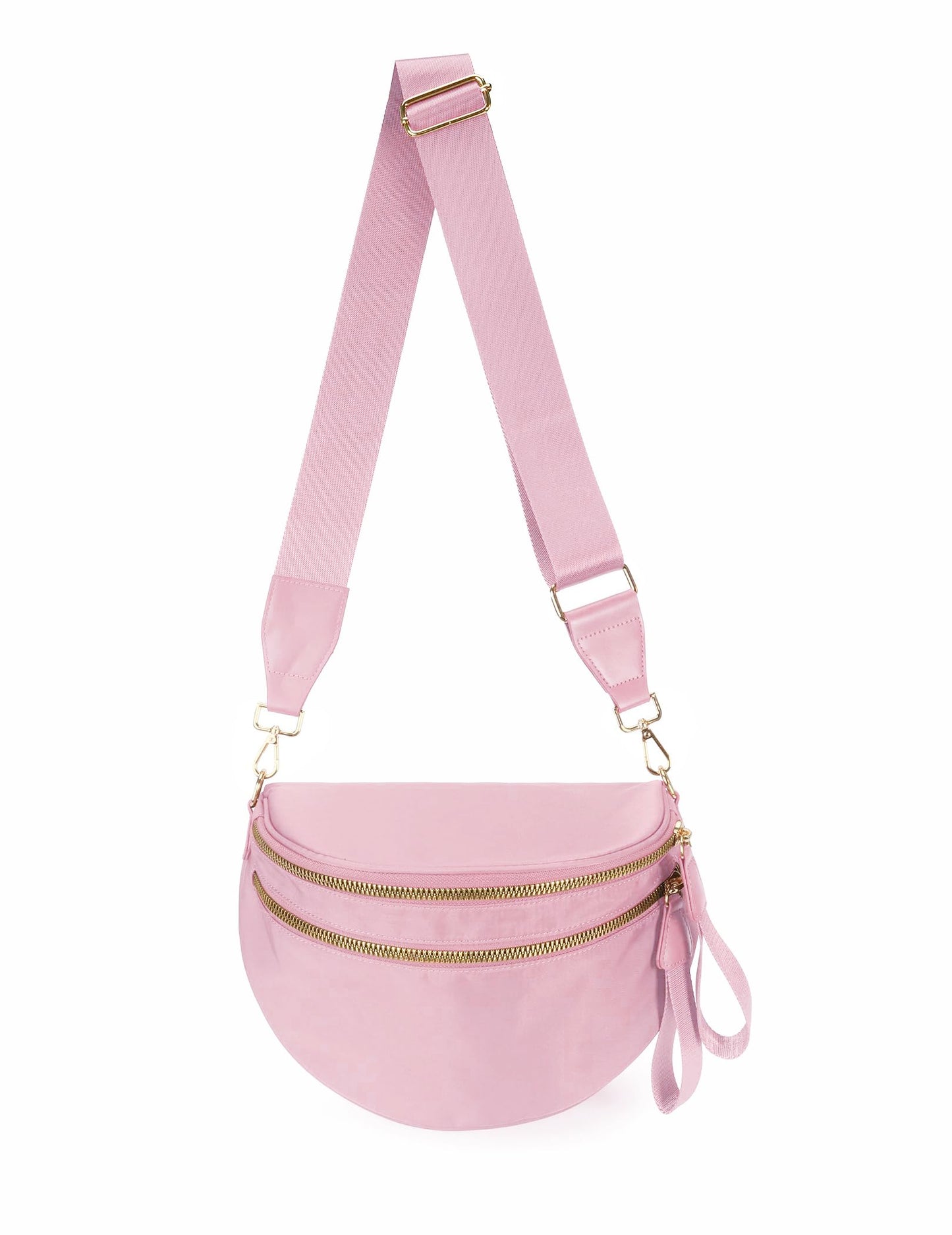 Spacious Nylon Crossbody Bag Bum Bag Handbags Wallets Purses Trendy Shoulder Bag for Women