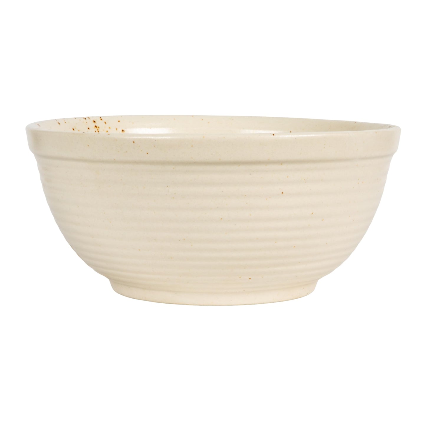 Farmhouse Stoneware Bowl, White Speckled Glaze