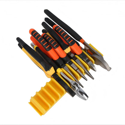 DEHOYI 24 pcs Magnetic Plier Organizer Set for Toolbox & drawer Storage|Modular Plier holders for Mechanics, Technicians, Space-Saving & Quick-Access, Gift for father and boyfriend(Yellow)