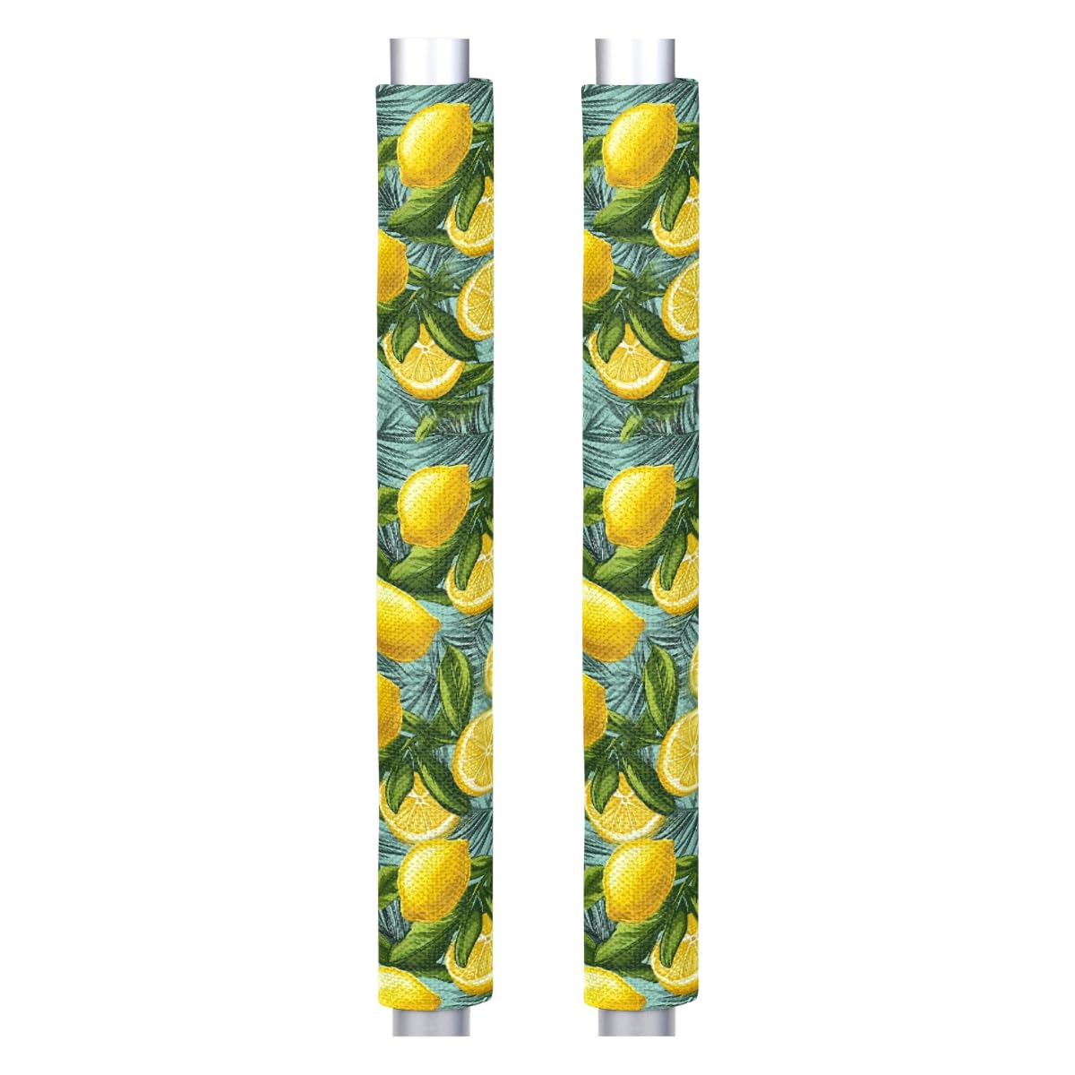 Pardick Refrigerator Door Handle Covers Set of 2, Lemon Flowers Fridge Handle Covers Appliance Handle Covers Protector for Microwave Oven Stove Dishwasher, Keep Your Kitchen Appliance Clean