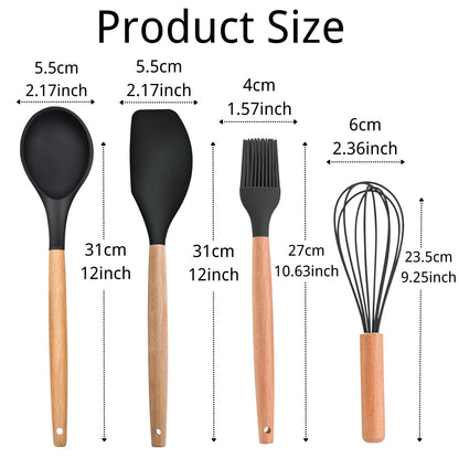 Personalized Kitchen Gift Set 4-Pcs with Kraft Box, Custom Engraved Text Unique Housewarming Gifts Set, New Home Wedding Bridal Shower Hostess Birthday Gifts for Women