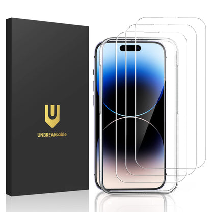 UNBREAKcable Shatterproof Tempered Glass Screen Protector for iPhone SE 2022/SE 2020, iPhone 8/7 [3-Pack] [99.99% HD Clear] [Easy Installation Frame] [9H Hardness][Bubble Free] for Apple 4.7''