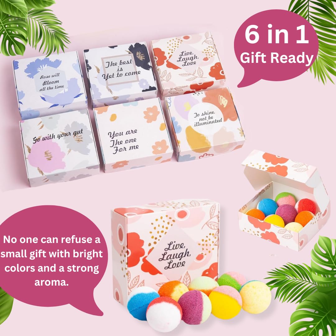 kainga Recka 48 Natural & Organic Bath Bombs for Women and Kids, Rich in Essential Oils, Relaxation and Stress Relief, BathBombs Gift Set for Mothers Day, Christmas, Valentines Day & Birthday