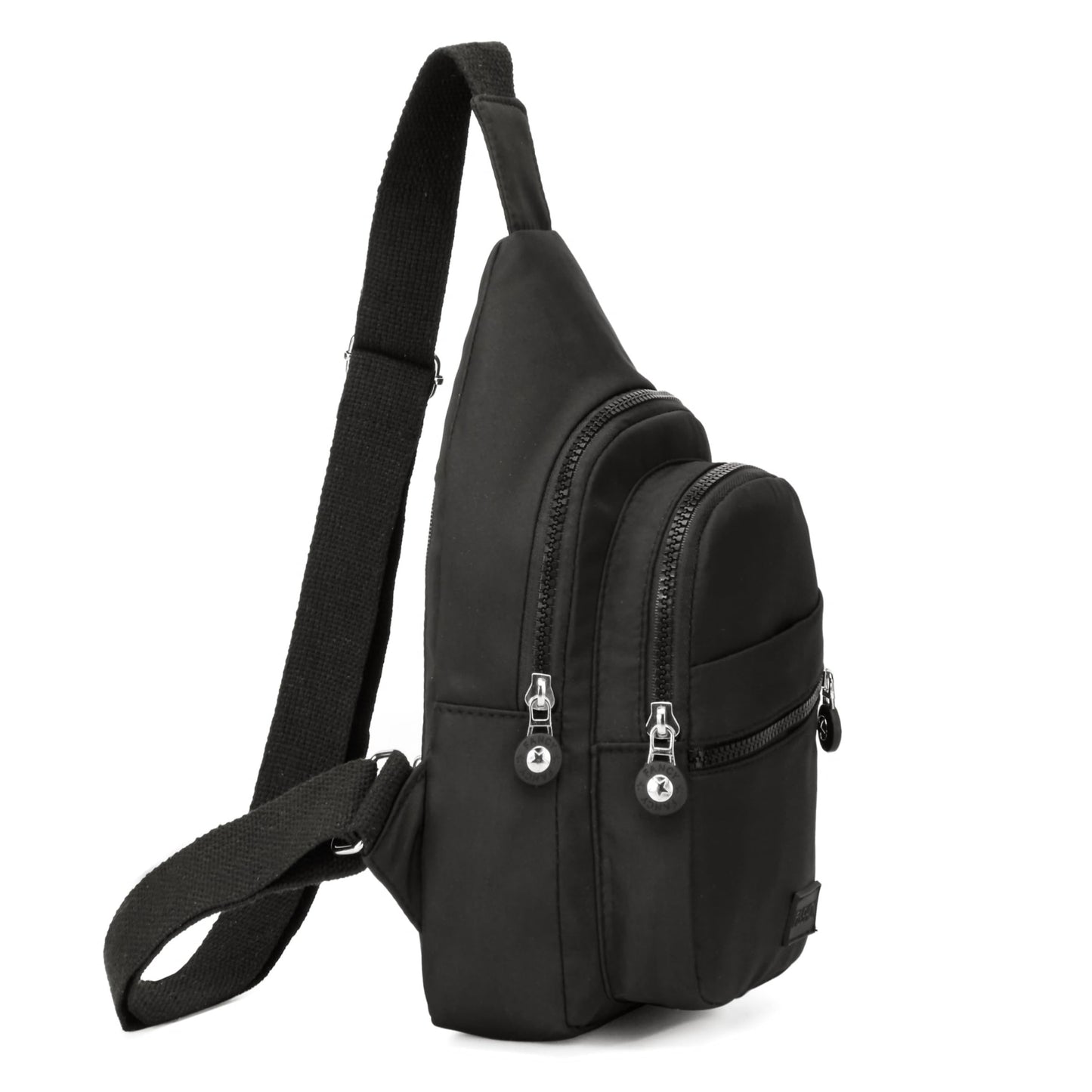 Small Sling Backpack Crossbody Sling Bag for Women, Chest Bag Daypack Fanny Pack Cross Body Bag for Outdoors Hiking Traveling - Black