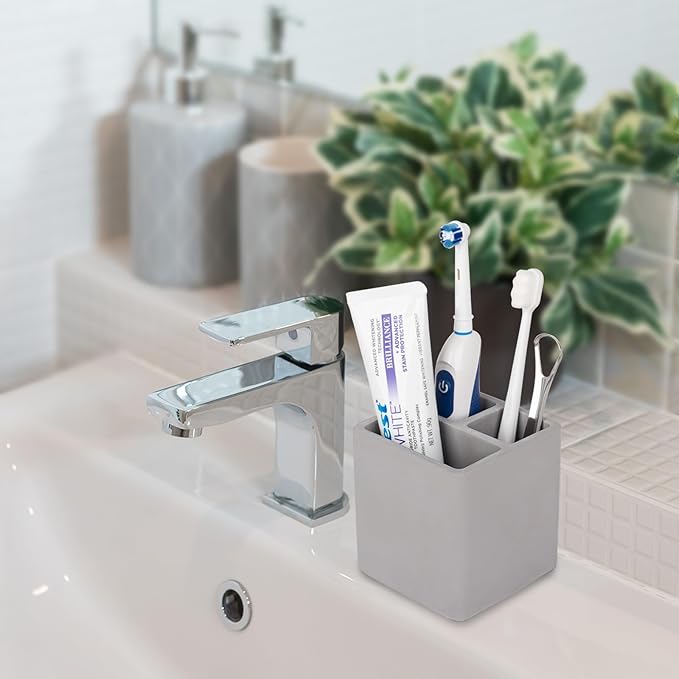 Diatomite Toothbrush Holders for Bathrooms, Electric Toothbrush and Toothpaste
