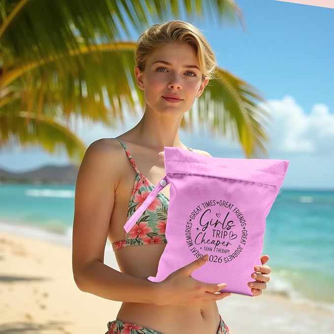 Girls Trip Gifts Wet Dry Bag, Beach Bag Wet Bag Favors,