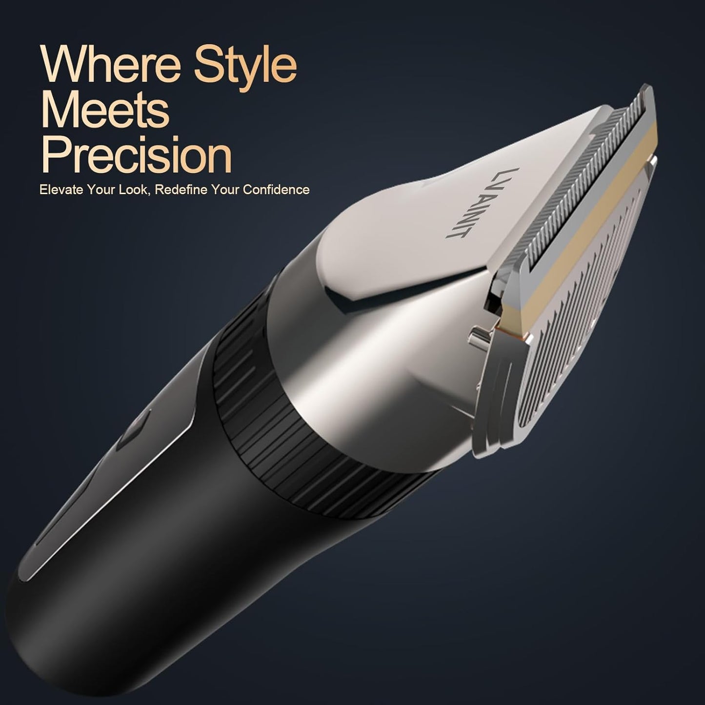 Hair Clippers for Men, Cordless LCD Rechargeable Hair Trimmer Beard Trimmer for Men, Men's Grooming Kit for Hair, Face, Beard, Professional Electric Barber Clippers