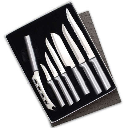 Rada Cutlery The Starter Gift Part 2 Gift Set (S48), 7-Piece Knife Set, Stainless Steel Blades, Silver Handle