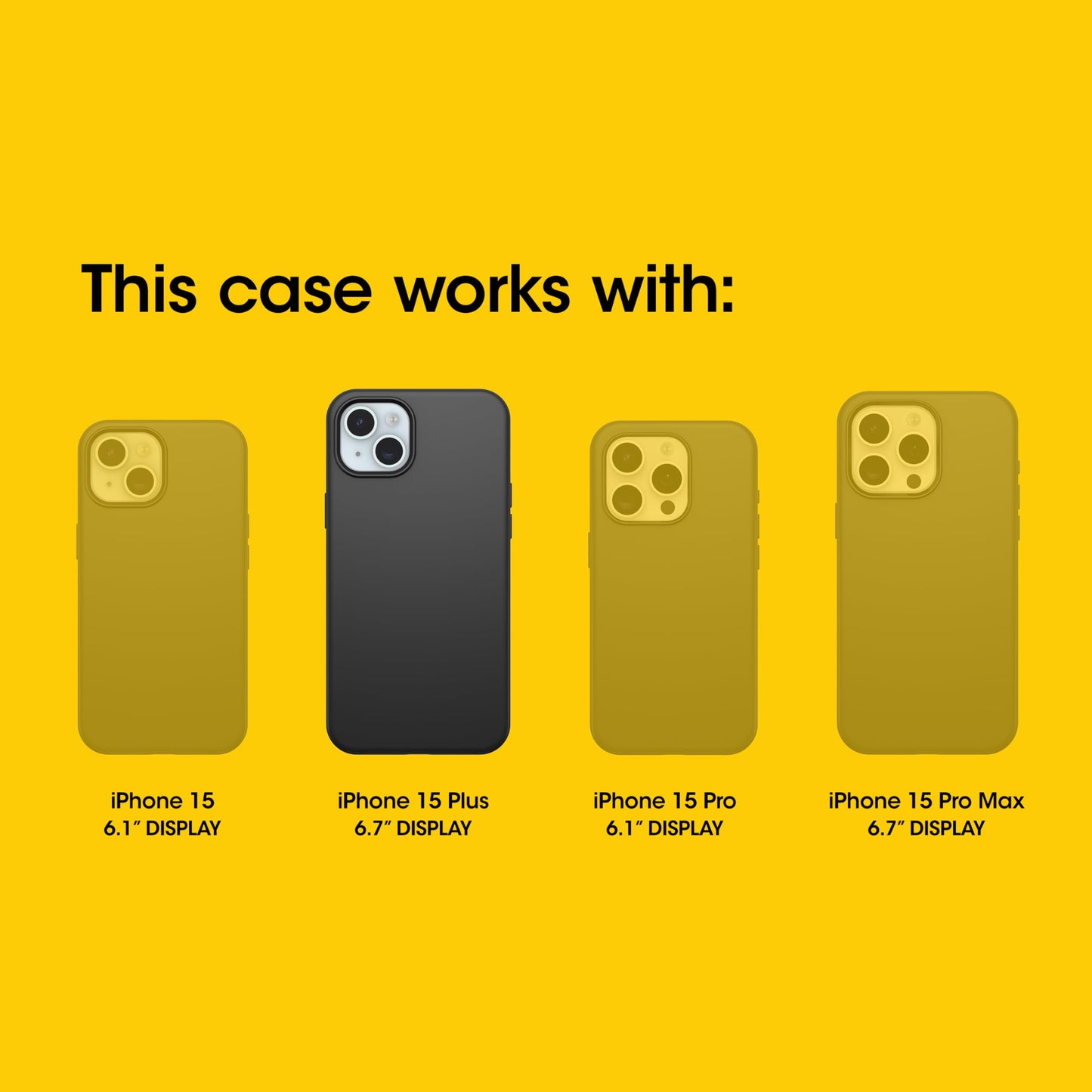 OtterBox iPhone 15 Plus Glass Screen Protector, Flawless Touch Response, Fingerprint Resistant, Easy Installation