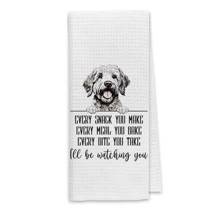 Dibor Goldendoodle Kitchen Towels, Goldendoodle Gifts Dish Towels, Funny Dog Every Meal You Make Cloth Hand Towels Tea Towels for Bathroom Kitchen, Gifts for Dog Lovers, 16x24 Inches