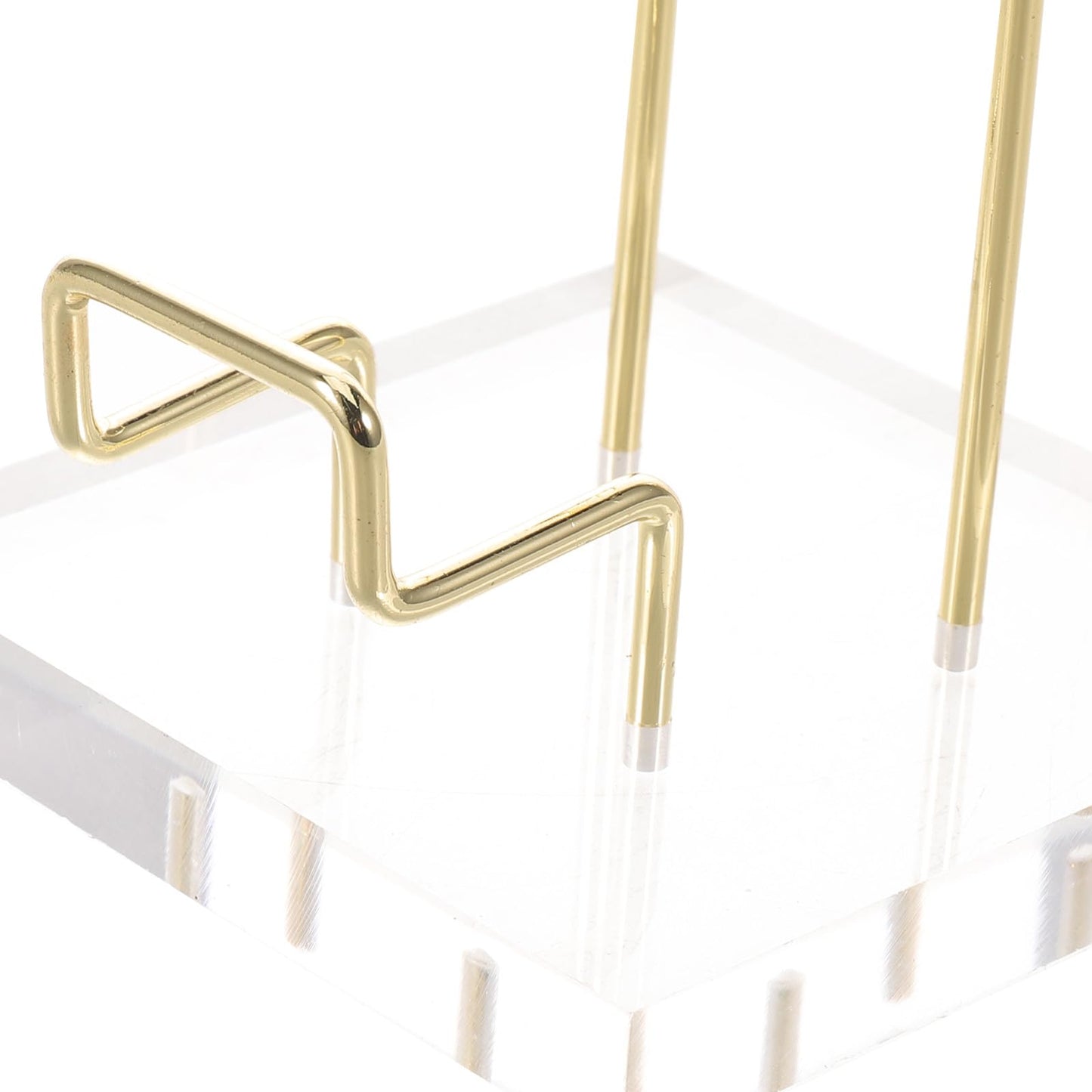 FUOYLOO Acrylic Crystal Mineral Display Shelf, Modern Transparent Organizer Rack for Natural Stone, Ore, Jewelry, for Retail Store/Office/Party Decoration