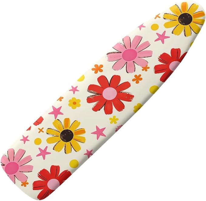 Boho Floral Ironing Board Cover 15x54 Inch Applicable Standard Size Colorful