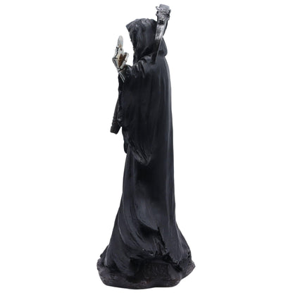 Candy Creations On Cloud 9 Grim Reaper Holding Up Middle Finger Statue, Death Halloween Gothic Figurine, Horror Home Decor